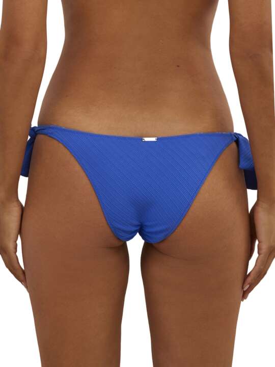 BH204SE Bas maillot de bain brésilien taille basse à nouettes Daiquiri Selmark Mare Bleu face