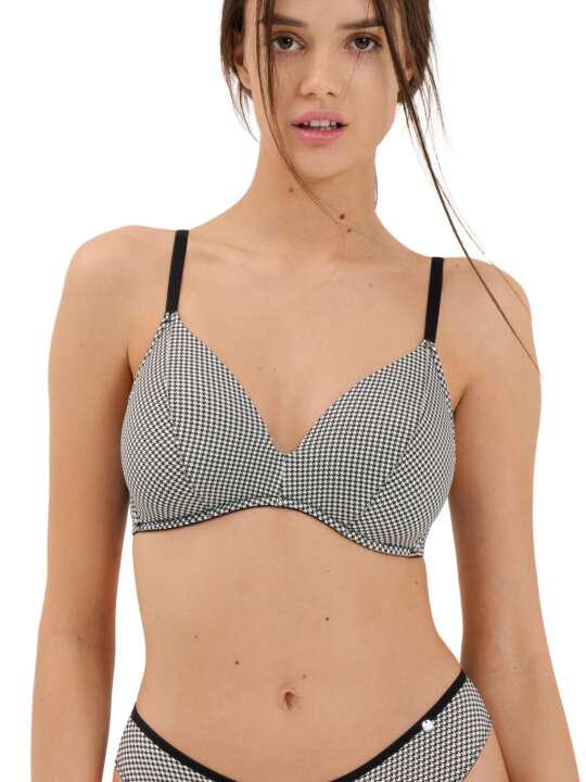 20339LI Soutien-gorge préformé sans armatures Mia Lisca Motif face