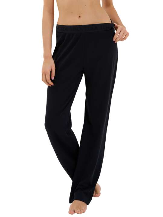 23398LI Bas pyjama pantalon long Mia Lisca Noir face