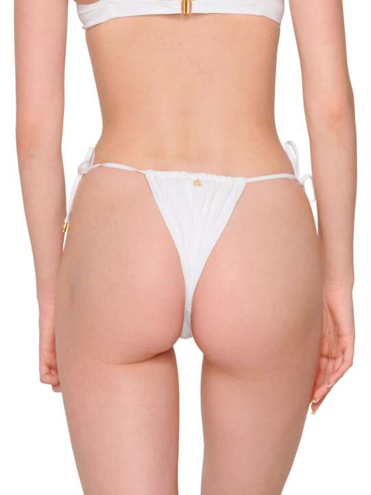 92063LU Adjustable brazilian swimming costume stockings with ties Blue Sense Luna Splendida White face