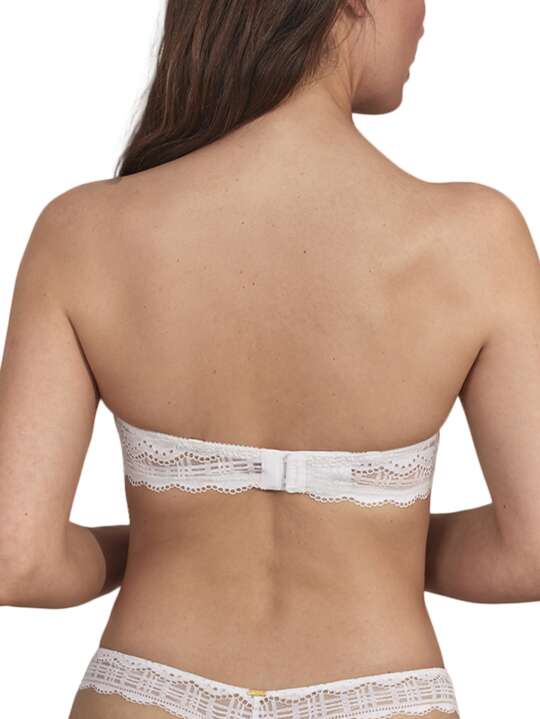 21016SE Soutien-gorge bandeau armaturé préformé Alicia Mariage Selmark Ivoire face