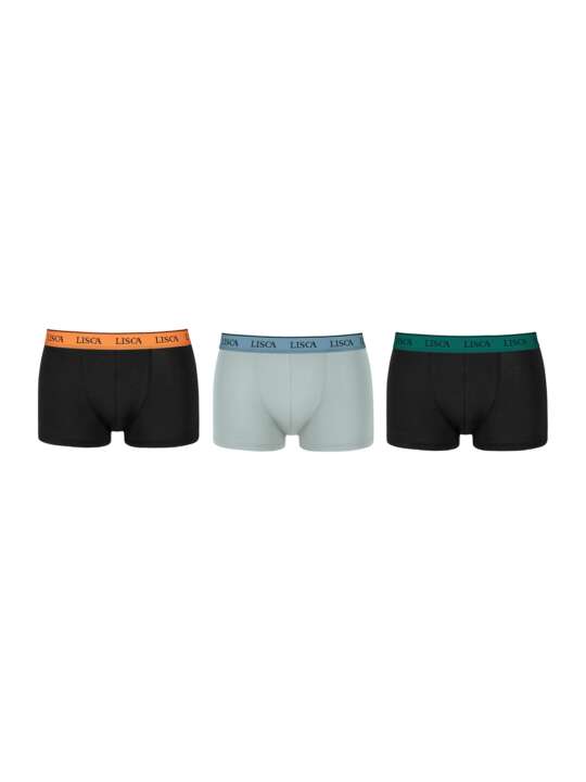 32037LI Pack x3 boxers Argo Lisca Men Multicolore face