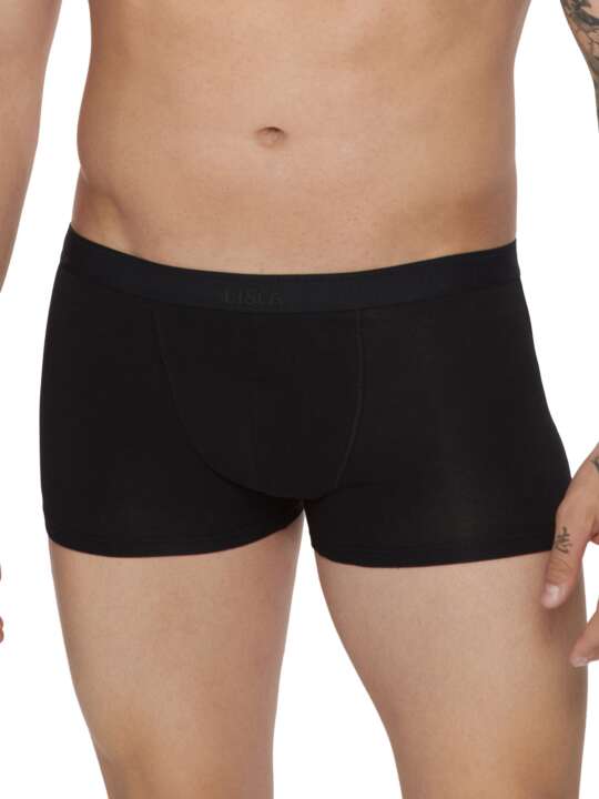 32035LI Pack x2 boxers Hermes Lisca Men Black face