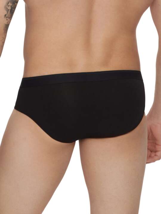 32034LI Pack x2 briefs Hermes Lisca Men Black face
