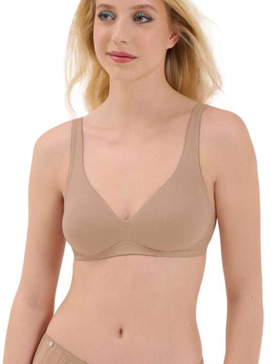 60506LI Soutien-gorge sans armatures Lucky Lisca Cheek Beige face