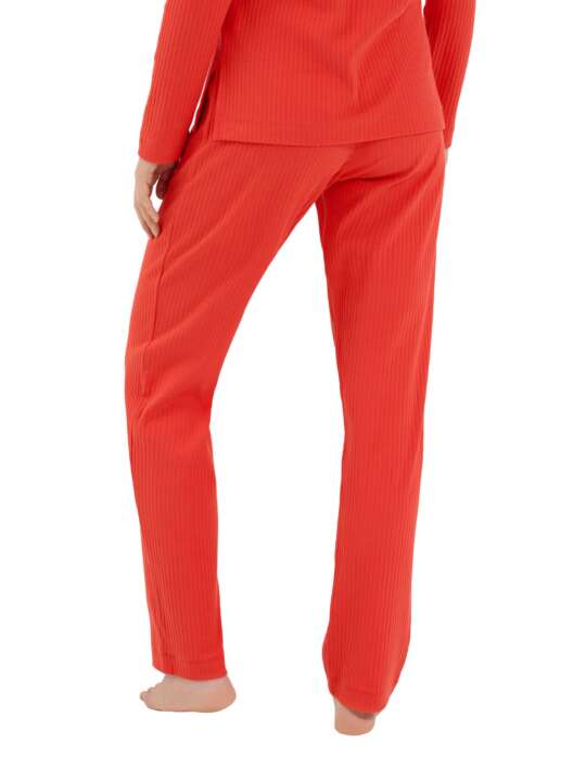 63467LI Bas pyjama pantalon long Lucky Lisca Cheek Orange face