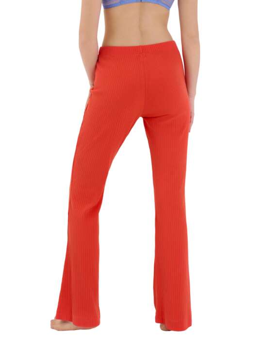 63468LI Bas pyjama pantalon évasé Lucky Lisca Cheek Orange face