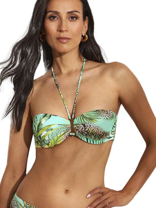 BI116SE Haut maillot de bain bandeau Paradise Selmark Mare Vert face