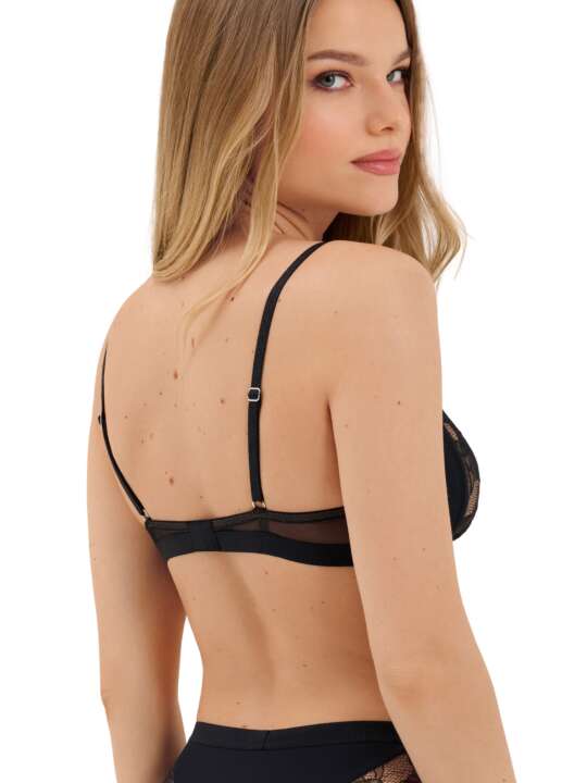 10354LI Soutien-gorge armaturé Sympathy Lisca Noir face