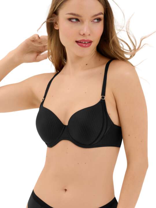 20325LI Soutien-gorge préformé Laura Lisca Noir face