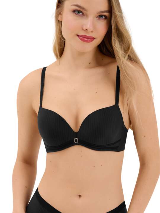 20326LI Soutien-gorge push-up Laura Lisca Noir face