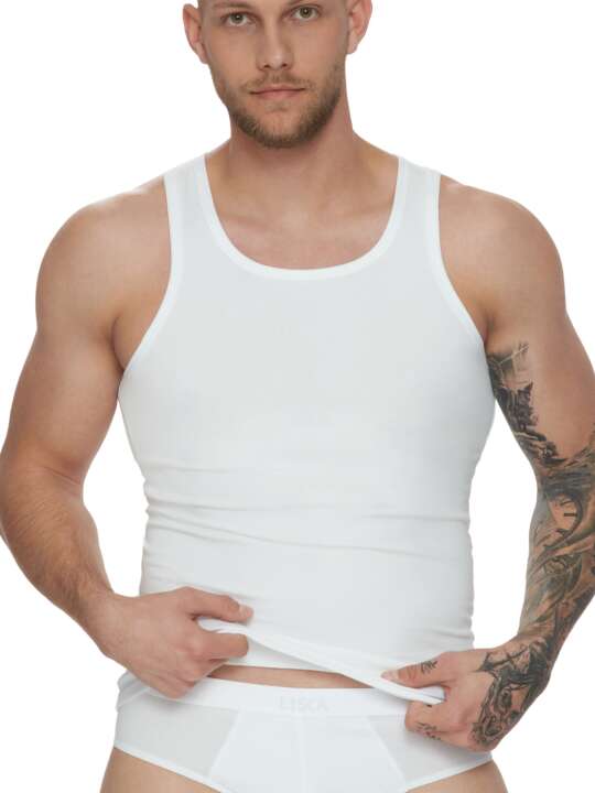 31009LI Tank top Hermes Lisca Men White face