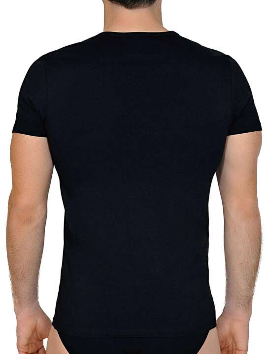 31010LI T-shirt manches courtes Hermes Lisca Men Noir face