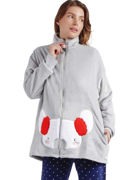 67074AD Indoor jacket Good Morning Mouse Admas Grey face