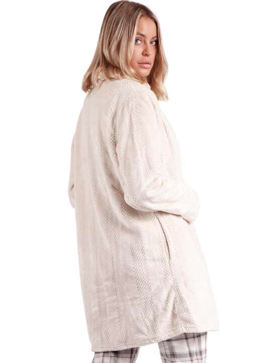 57414AD Indoor jacket Indian Scarf Admas Beige face