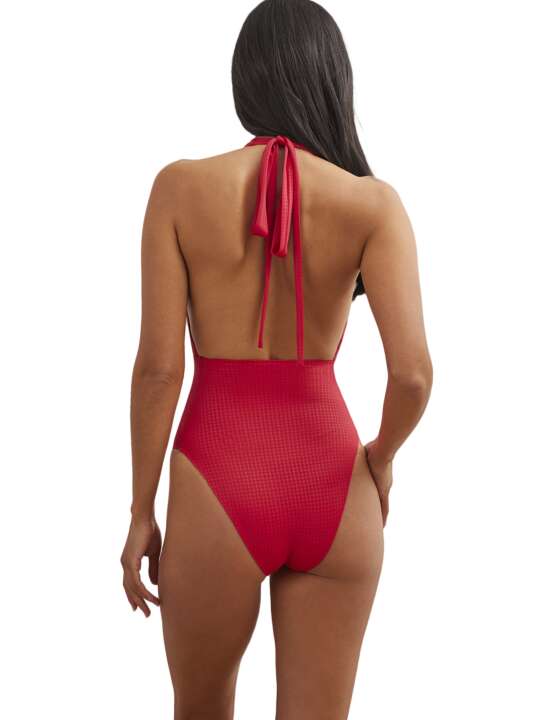 BH757SE Maillot de bain une pièce triangle préformé multipositions Manhattan Selmark Mare Rouge face