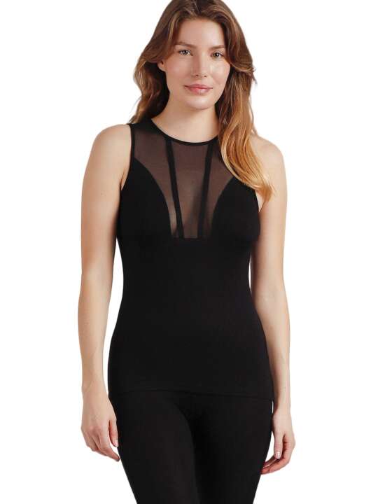 43287AD Sleeveless top Gift Admas Black face