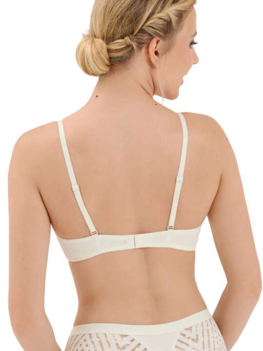 20343LI Soutien-gorge triangle préformé sans armatures Maxine Lisca Ivoire face