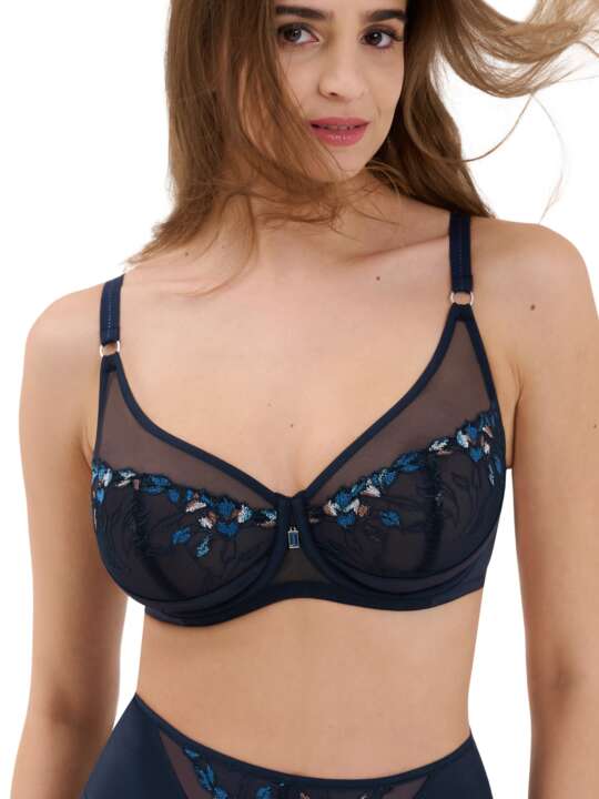 20347LI Soutien-gorge armaturé Mirabelle Lisca Bleu face