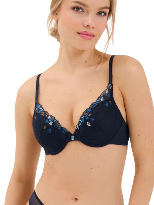 20349LI Soutien-gorge push-up Mirabelle Lisca Bleu face