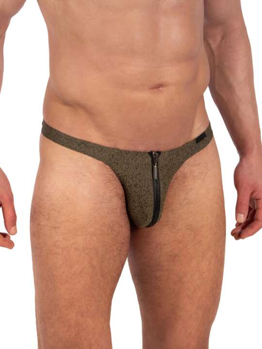 212350M Zipped thong M2336 Manstore Khaki face
