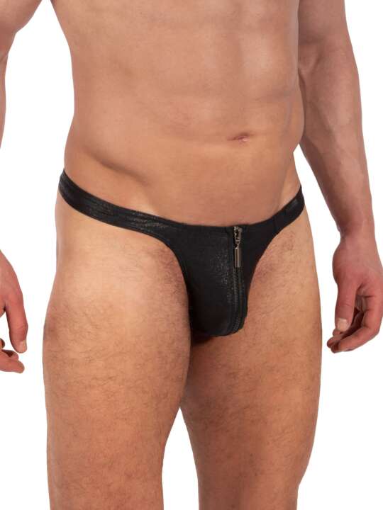 212350M Zipped thong M2336 Manstore Black face