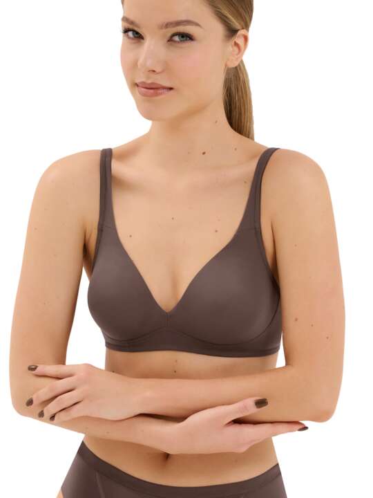 20332LI Soutien-gorge sans armatures Maya Lisca Chocolat face