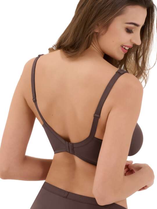 20333LI Soutien-gorge confort sans armatures Maya Lisca Chocolat face