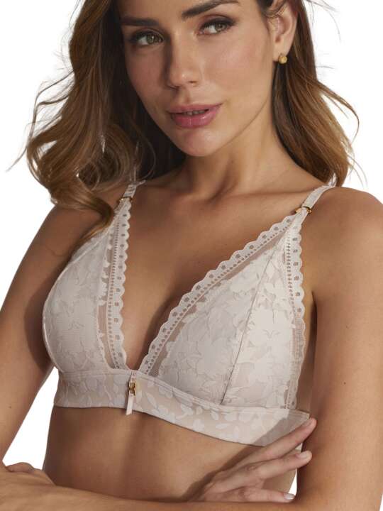 61010SE Soutien-gorge triangle préformé sans armatures Gabrielle Selmark Beige face