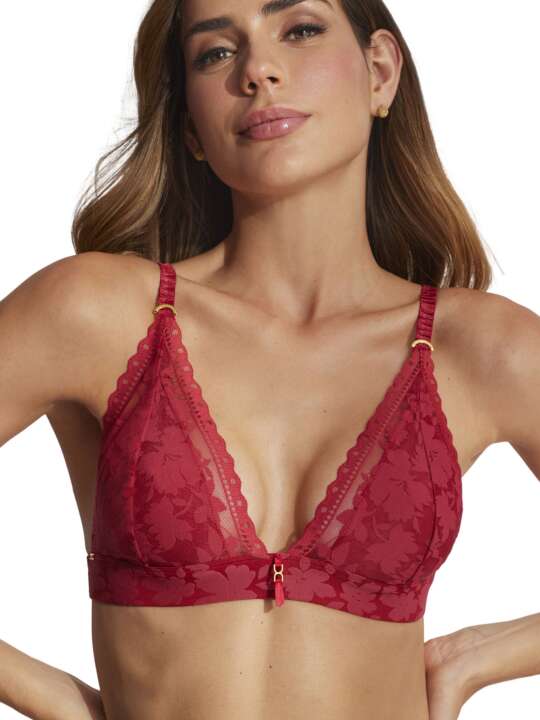 61010SE Soutien-gorge triangle préformé sans armatures Gabrielle Selmark Rouge face