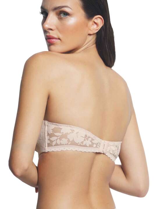 61026SE Soutien-gorge bandeau push-up Gabrielle Selmark Beige face