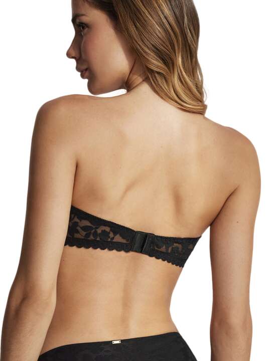 61026SE Soutien-gorge bandeau push-up Gabrielle Selmark Noir face