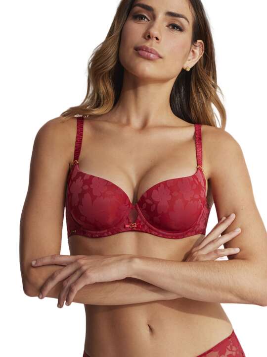 61027SE Soutien-gorge préformé 3D armaturé Gabrielle Selmark Rouge face