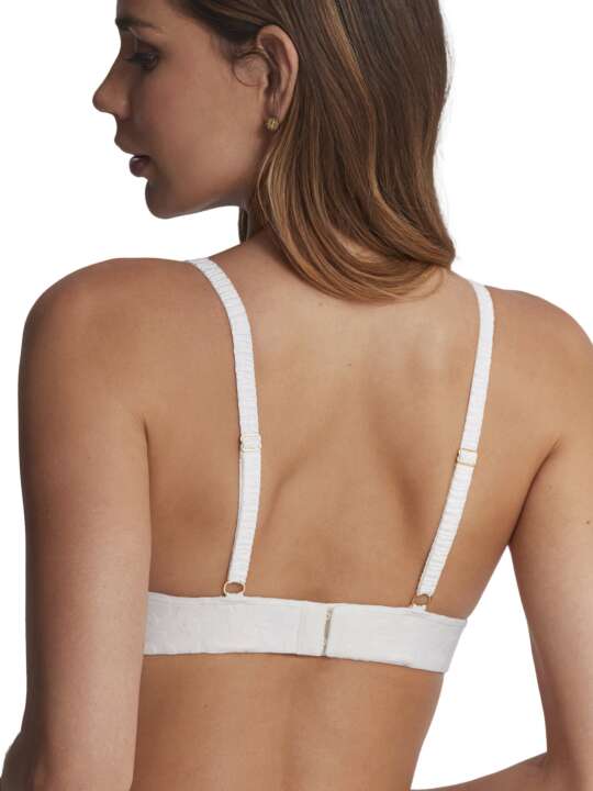 61010SE Soutien-gorge triangle sans armatures Gabrielle Mariage Selmark Ivoire face