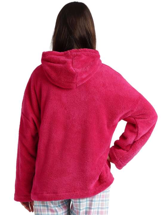 67096AD Hooded sweatshirt Basica Admas Pink face