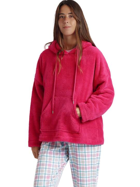 67096AD Hooded sweatshirt Basica Admas Pink face