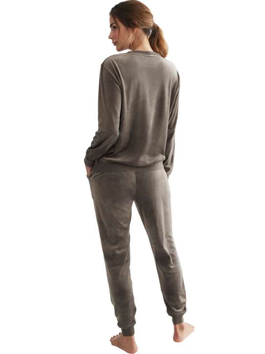 P7173SE Tenue détente et intérieur pyjama pantalon sweat Sport Selmark Kaki face