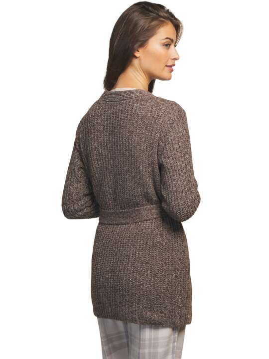 PC082SE Cardigan jacket Complementos Escoces Selmark Brown face