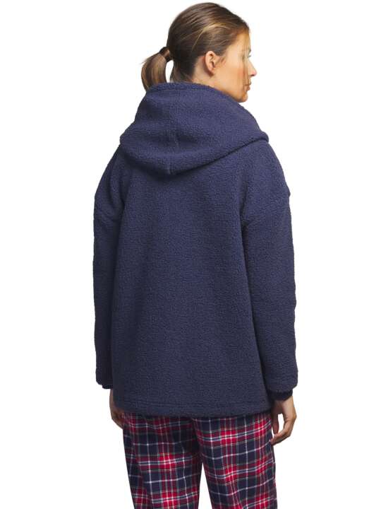 PC088SE Hooded inner jacket Big Family Selmark Navy Blue face
