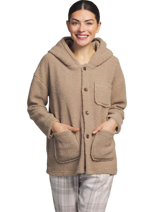 PC088SE Hooded inner jacket Big Family Selmark Brown face