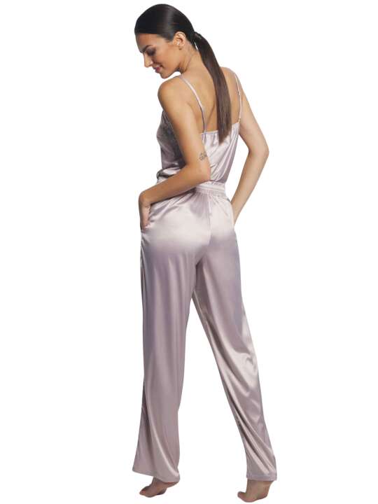 P7873SE Pyjama pantalon caraco Sofisticada Selmark Beige face