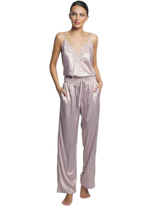 P7873SE Pyjama pantalon caraco Sofisticada Selmark Beige face