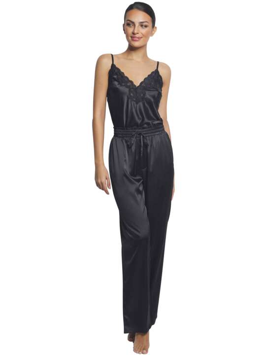 P7873SE Pyjama pantalon caraco Sofisticada Selmark Noir face