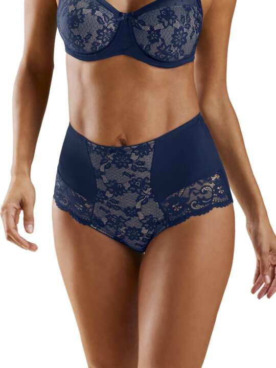 EM323CB Slip taille haute shapewear Perfect Basics Lascana Bleu Marine face