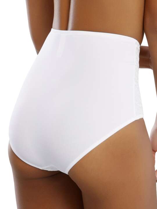 SF255CB Slip taille haute Perfect Basics Lascana Blanc face