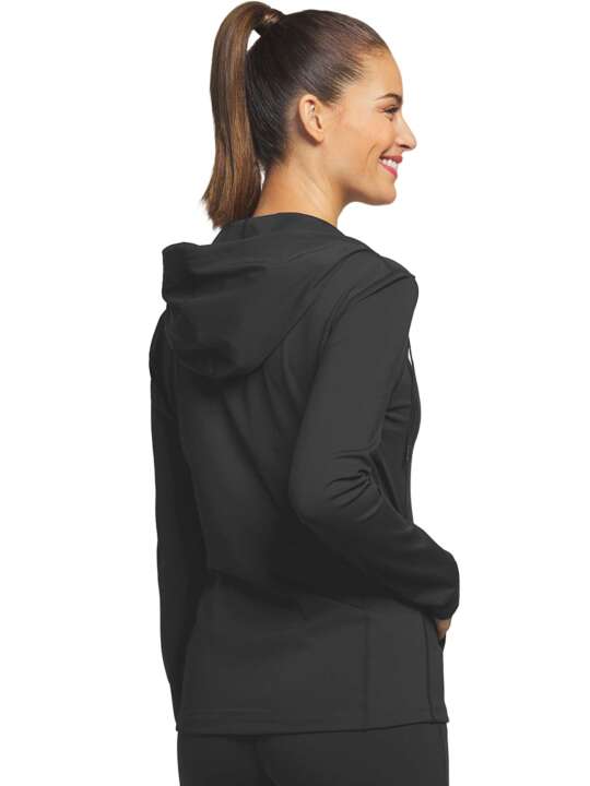 ST568SE Veste de sport zippée à capuche Tech ST5 Selmark Noir face