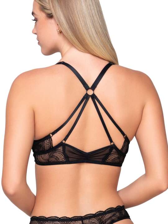 16501LU Soutien-gorge triangle armaturé Pearl Luna Splendida Noir face