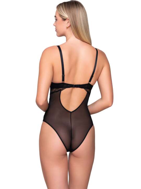 86500LU Body brésilien préformé armaturé Pearl Luna Splendida Noir face