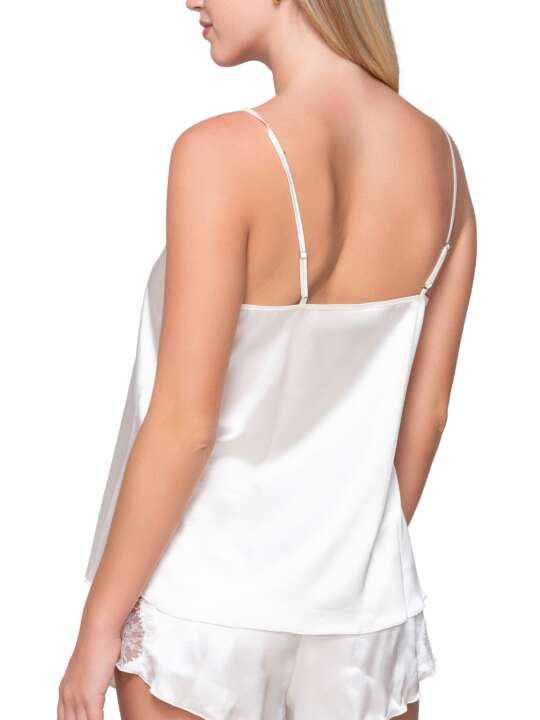 82001LU Strapless camisole top Prestige Satin Luna Splendida Ivory face