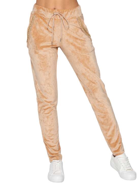 7033LUN Pantalon de survêtement Balanced Luna Splendida Beige face